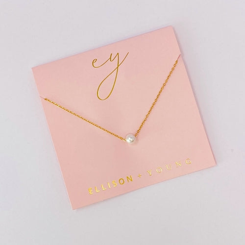 Dainty Single Pearl Necklace ORIZON
