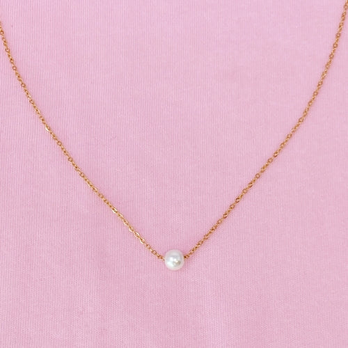 Dainty Single Pearl Necklace ORIZON