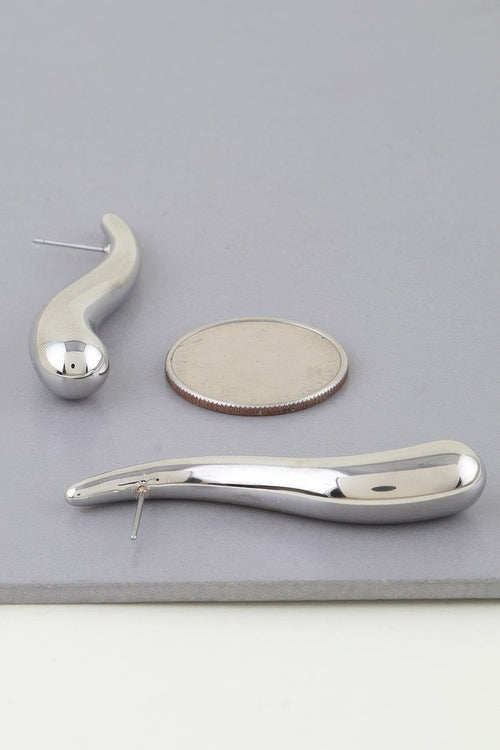 Abstract Wave Teardrop Earrings ORIZON