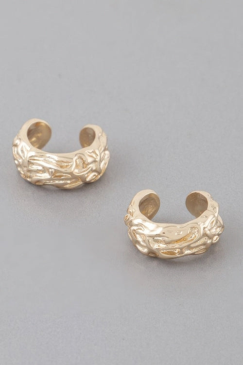 Abstract Ripple Hoop Earrings ORIZON
